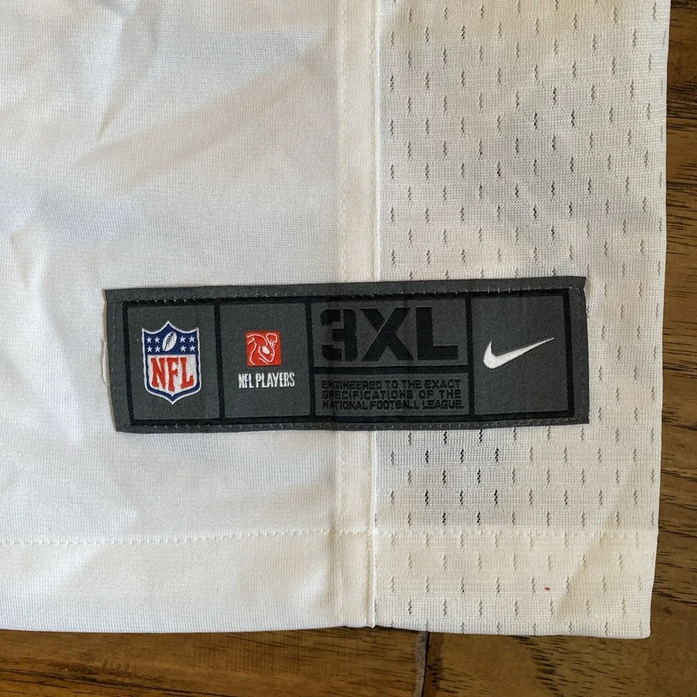 Detroit Lions NFL On Field Nike Men's Blank‎ Jersey White Size 3XL